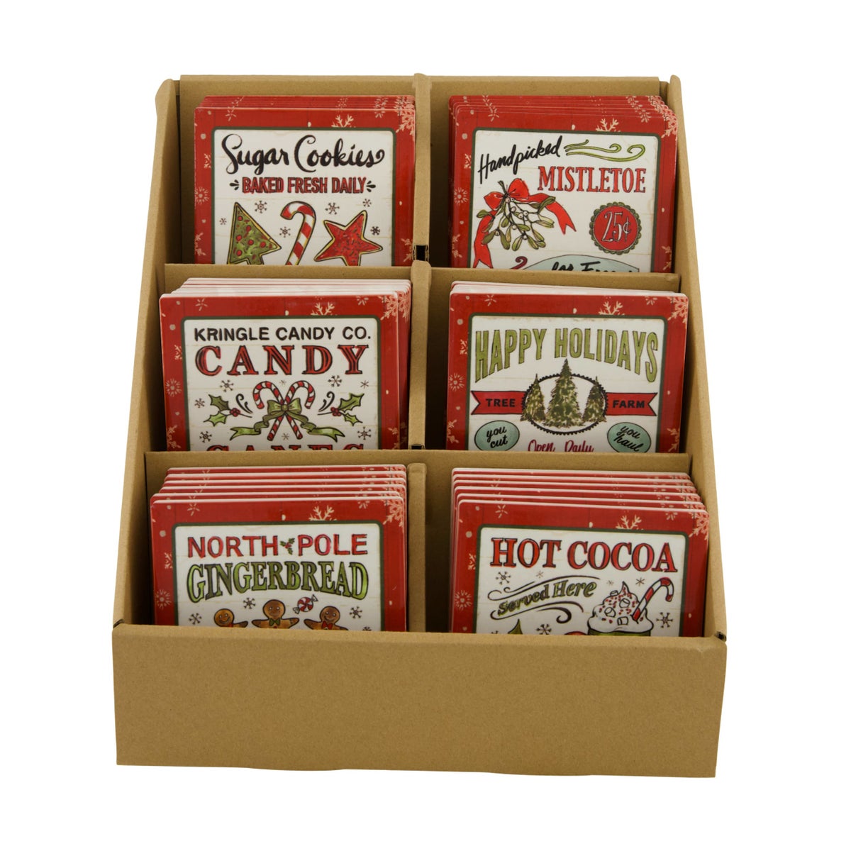 Onderzetter Xmas 10x10cm Onderzetter Xmas 10x10cm