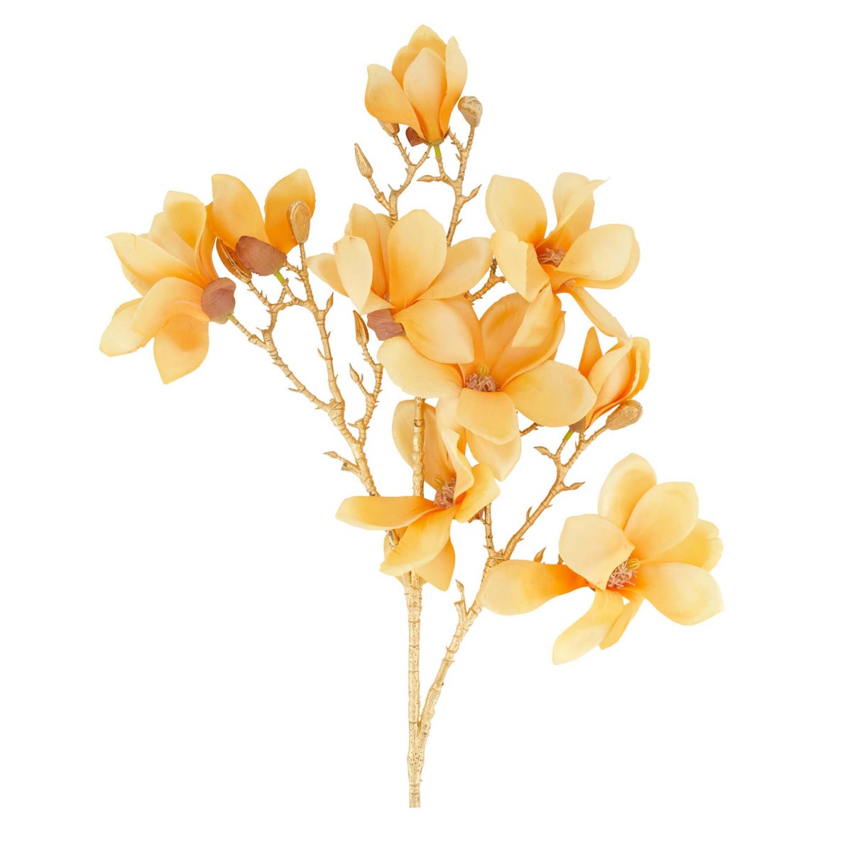 Tak magnolia 86 cm geel goud Tak magnolia 86 cm geel goud