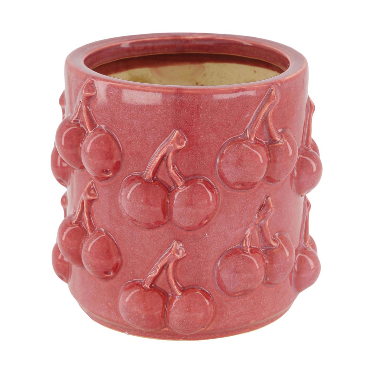 Vaas kers rood 16 x 15 cm Vaas kers rood 16 x 15 cm