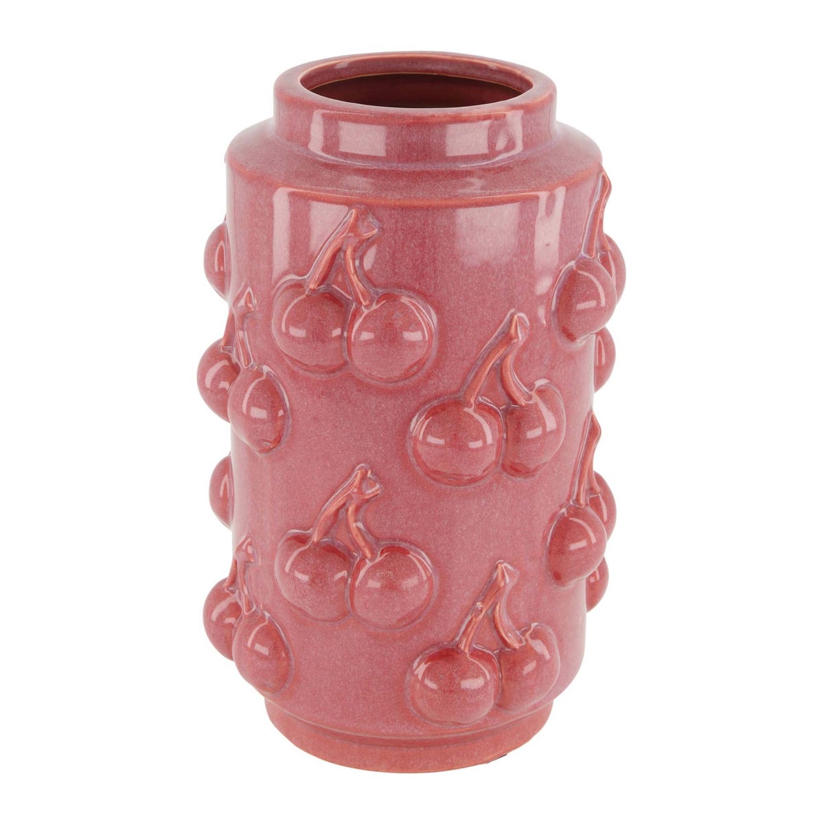 Vaas kers rood 14 x 22 cm Vaas kers rood 14 x 22 cm