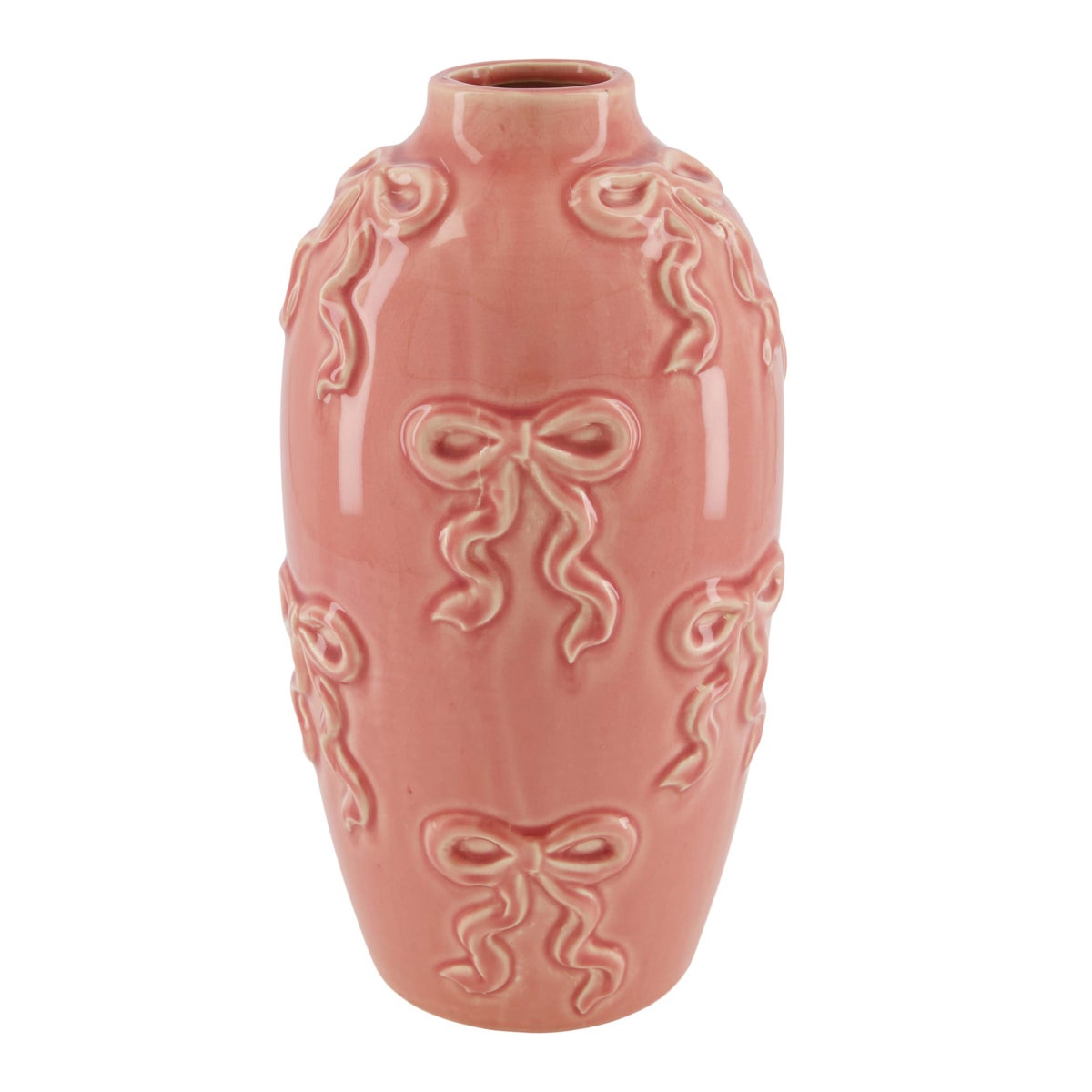 Vaas strik roze 16x29cm Vaas strik roze 16x29cm