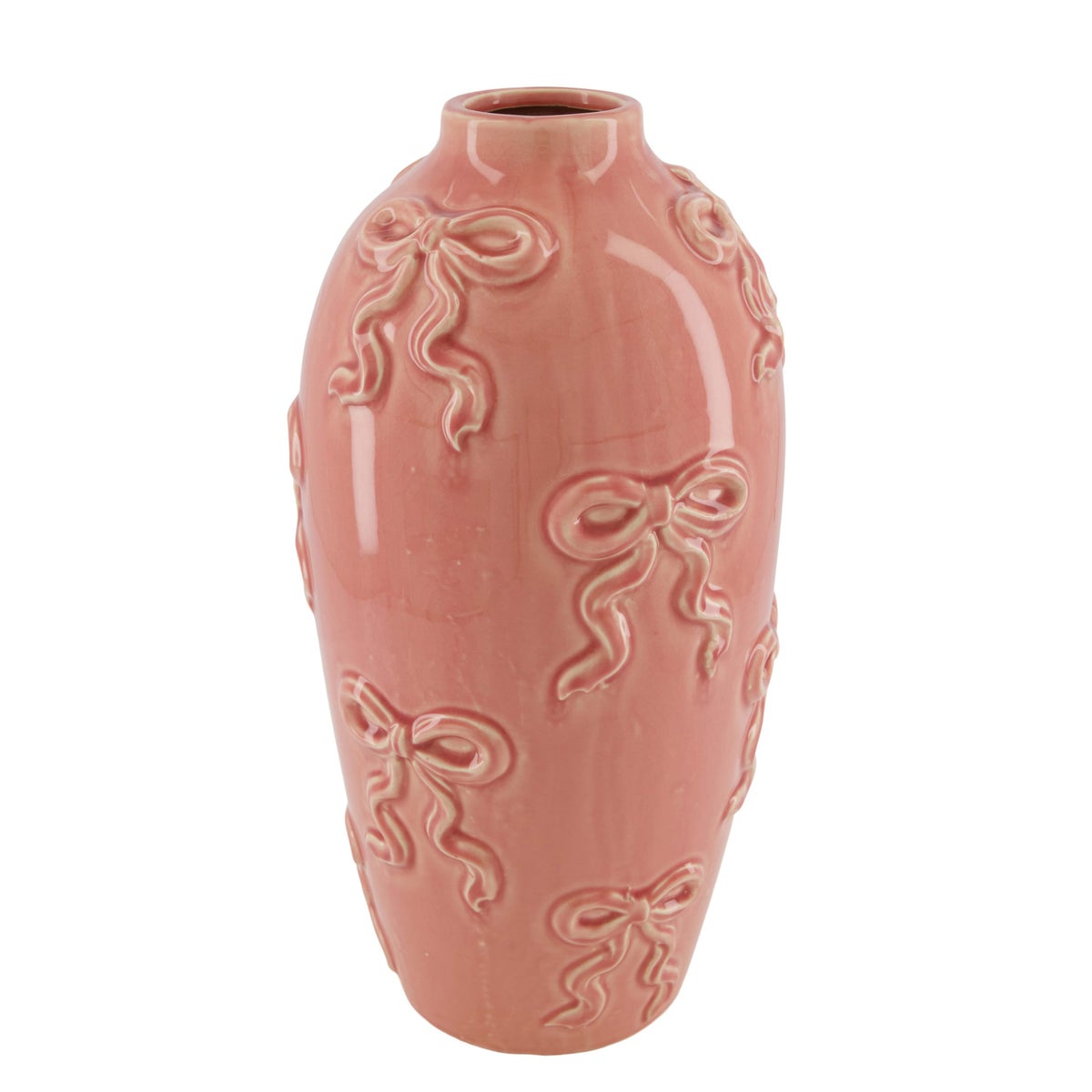 Vaas strik roze 17 x 35 cm Vaas strik roze 17 x 35 cm