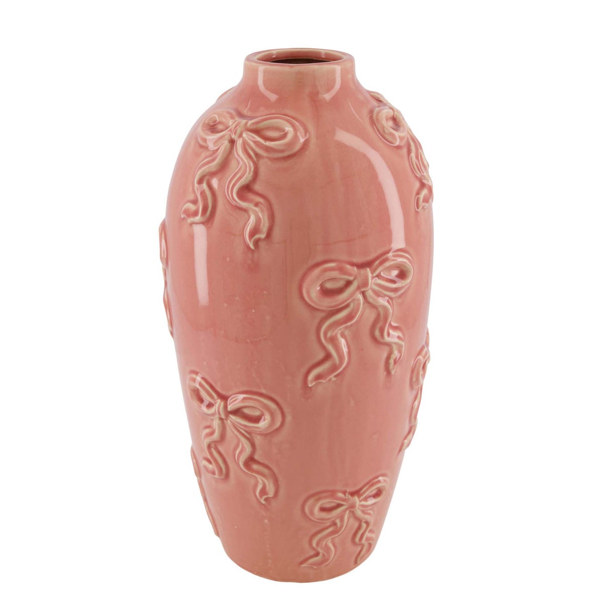 Vaas strik roze 17 x 35 cm Vaas strik roze 17 x 35 cm