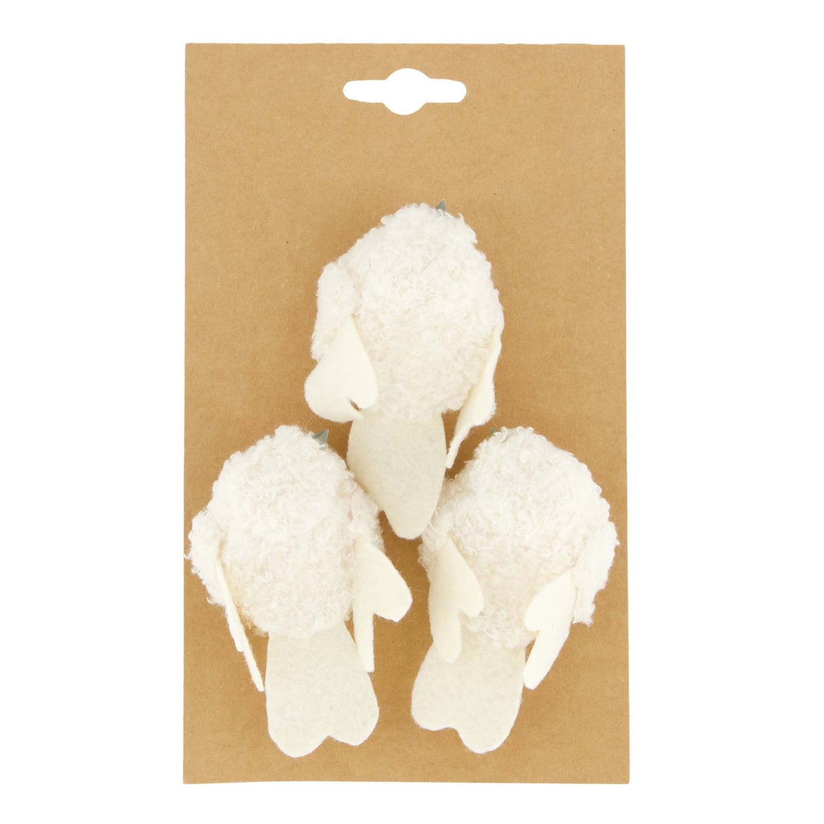 Vogel op clip creme 3 stuks Vogel op clip creme 3 stuks