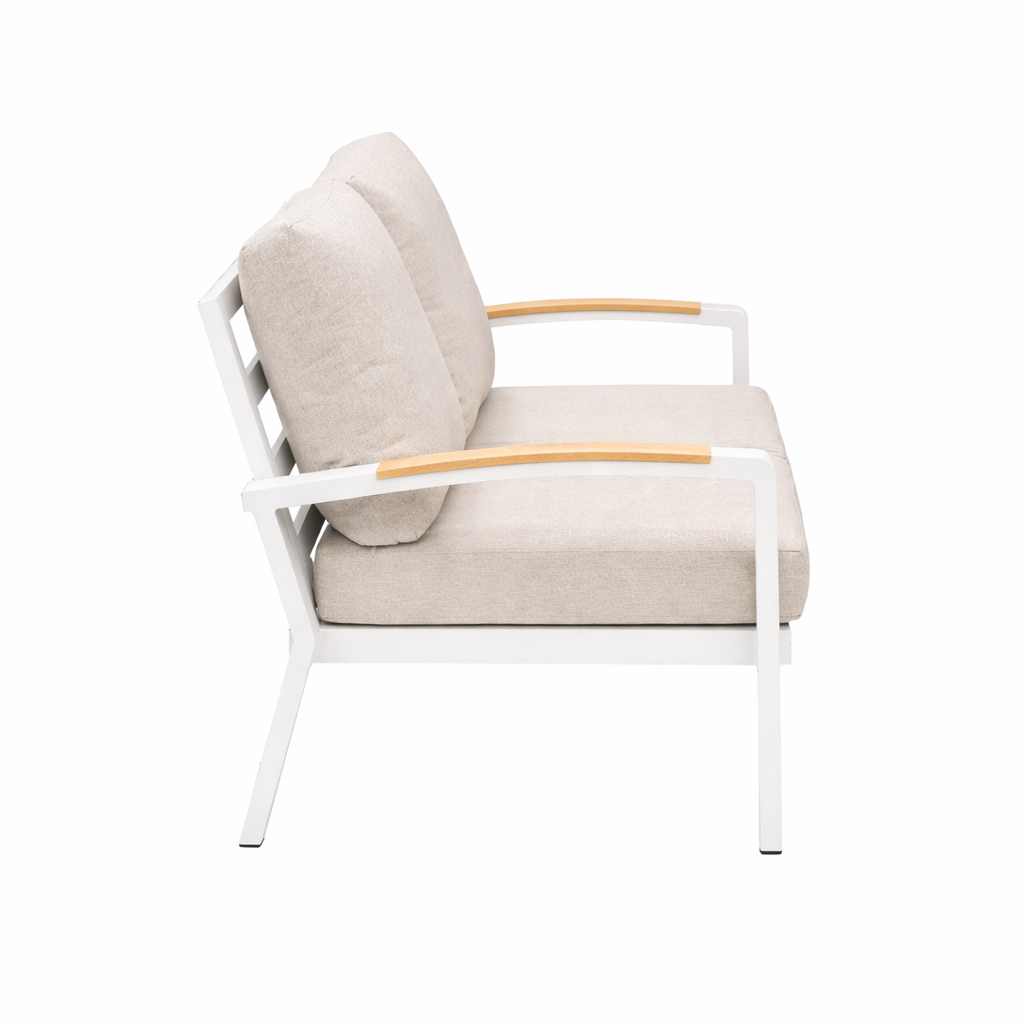 Bank 2-zit Foxton wit Bank 2-zit Foxton wit