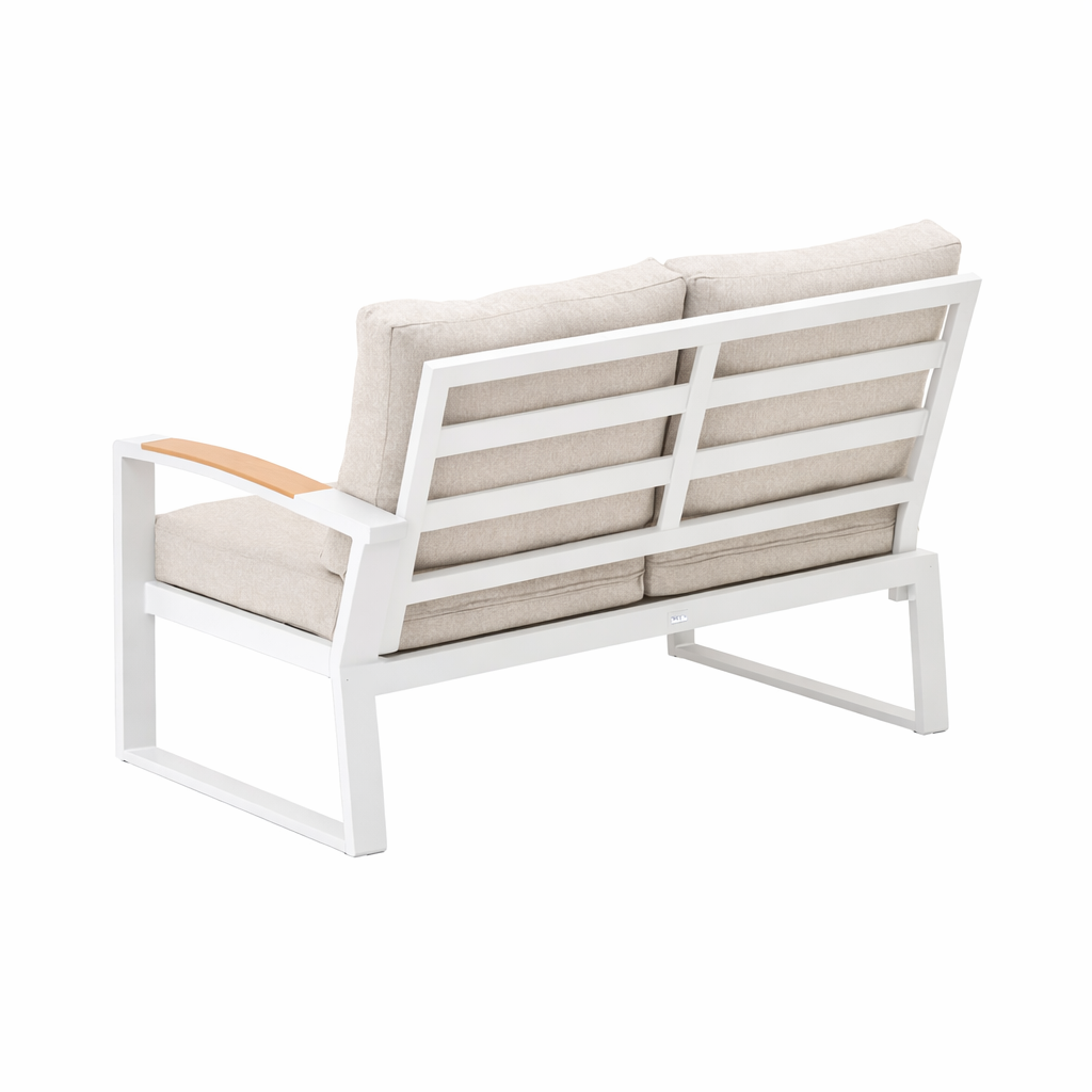 Bank 2-zit rechts Foxton wit Bank 2-zit rechts Foxton wit