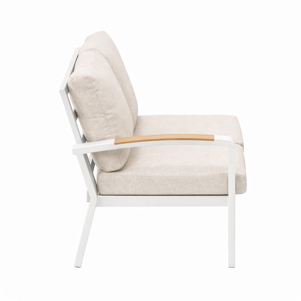 Bank 2-zit links Foxton wit Bank 2-zit links Foxton wit