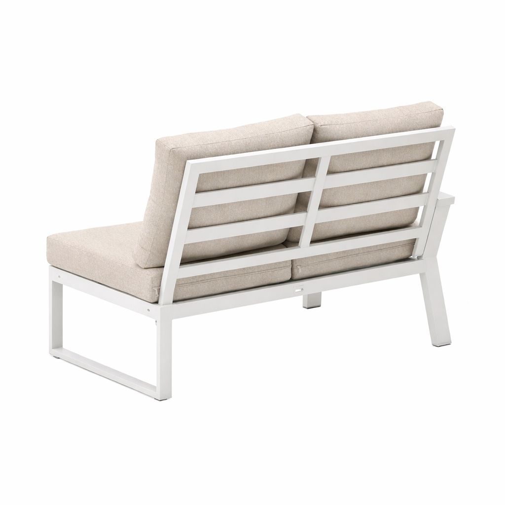 Bank 2-zit links Foxton wit Bank 2-zit links Foxton wit