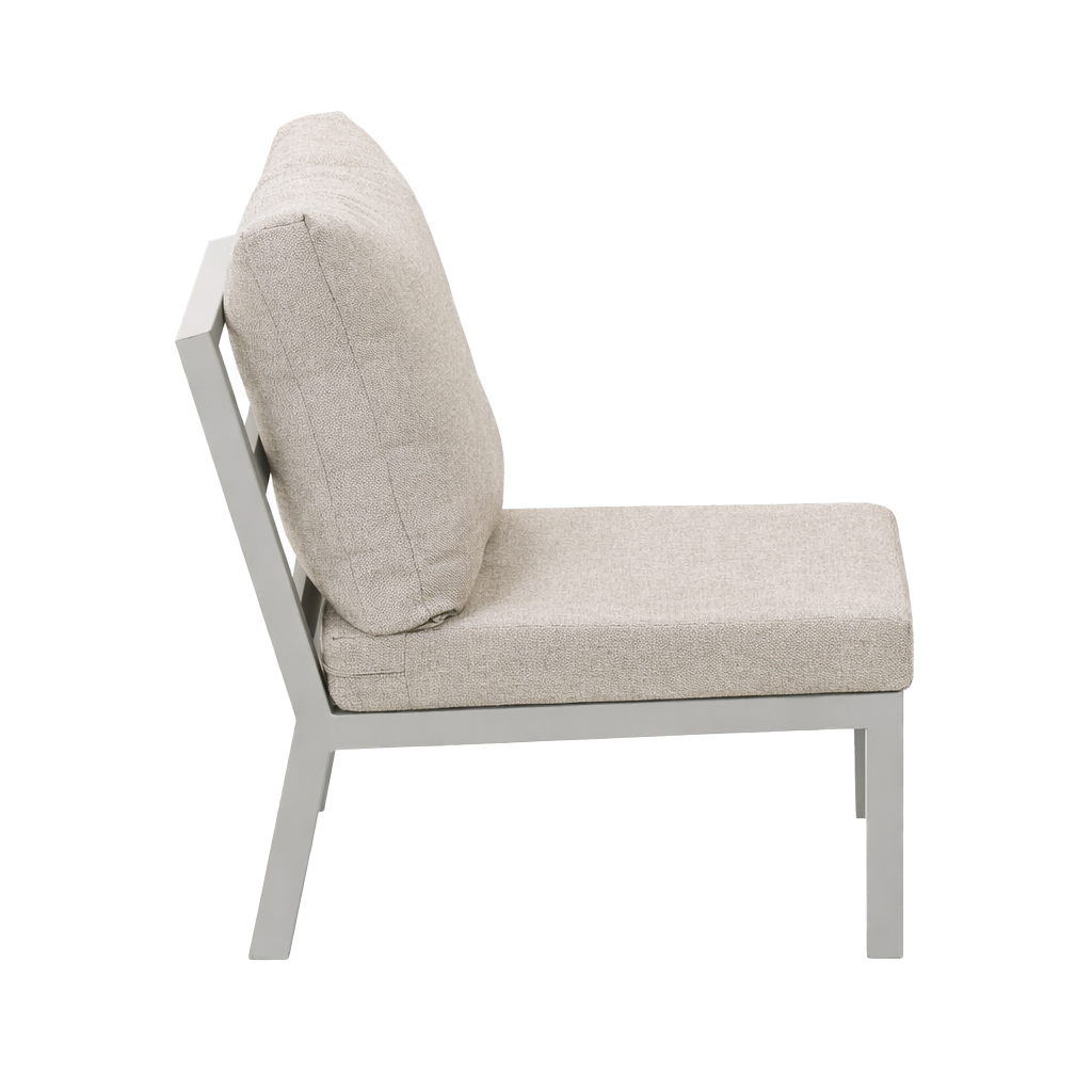 Tussenstuk Brozzi milky grey met kussens Tussenstuk Brozzi milky grey met kussens