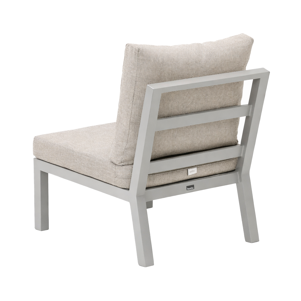 Tussenstuk Brozzi milky grey met kussens Tussenstuk Brozzi milky grey met kussens