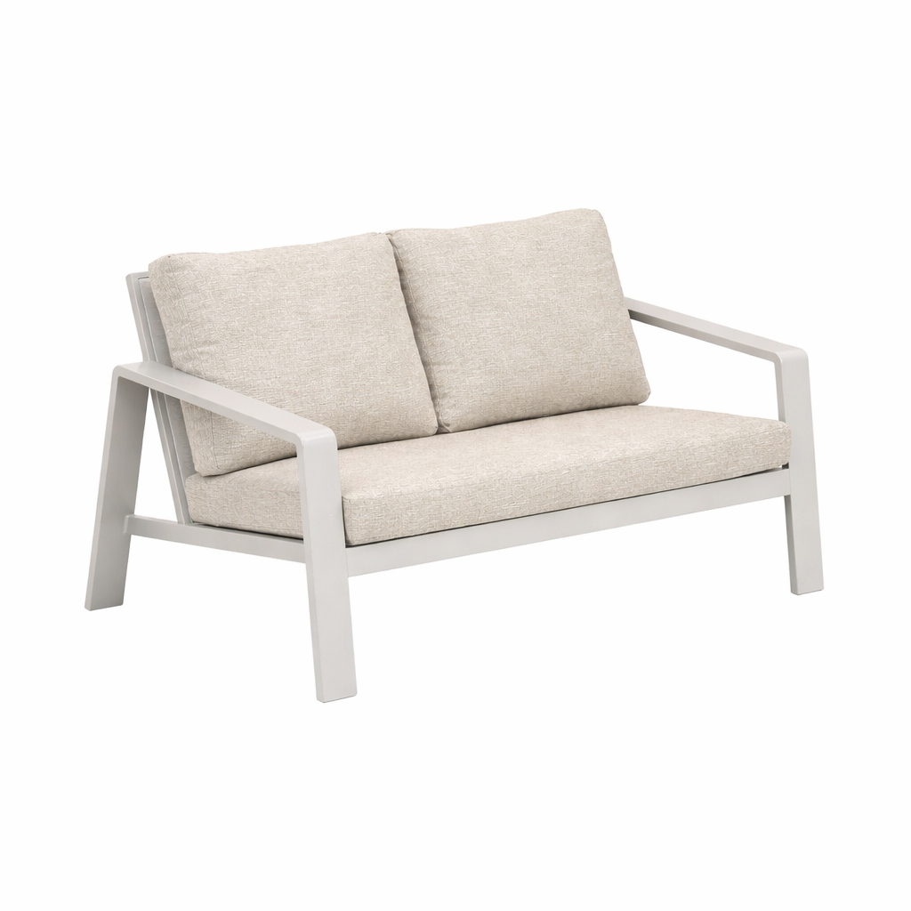 Bank 2-zit Libero milky grey en K Bank 2-zit Libero milky grey en K