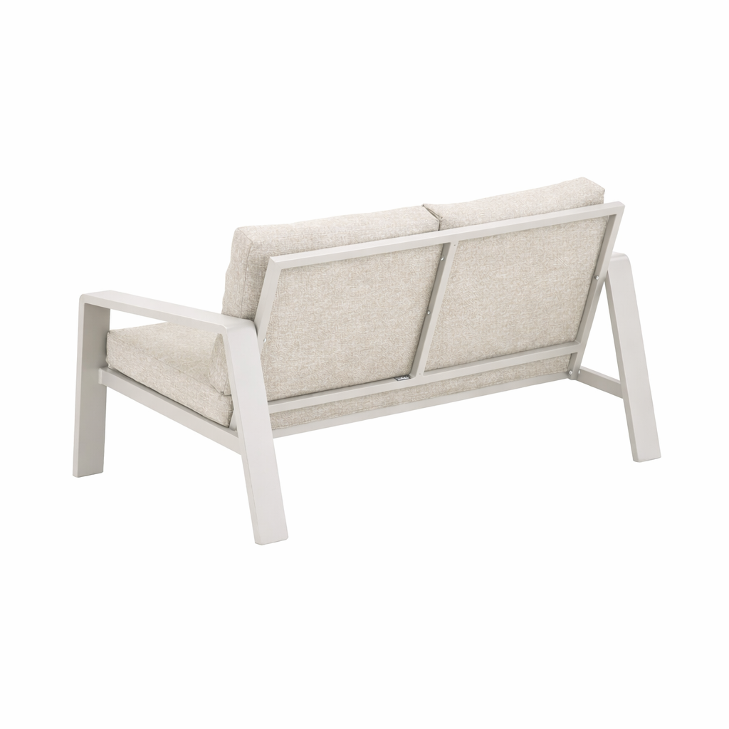 Bank 2-zit Libero milky grey en K Bank 2-zit Libero milky grey en K