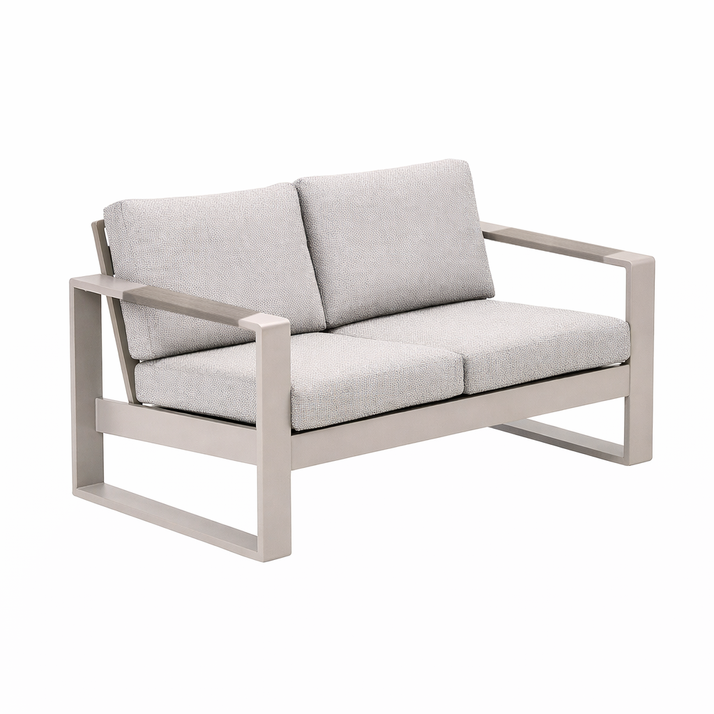 Bank 2-zit Malviza latte met kussens Bank 2-zit Malviza latte met kussens