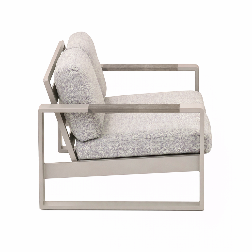 Bank 2-zit Malviza latte met kussens Bank 2-zit Malviza latte met kussens