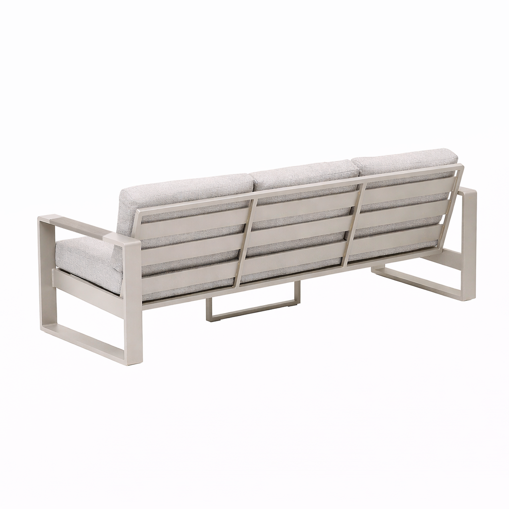 Bank 3-zit Malviza latte met kussens Bank 3-zit Malviza latte met kussens