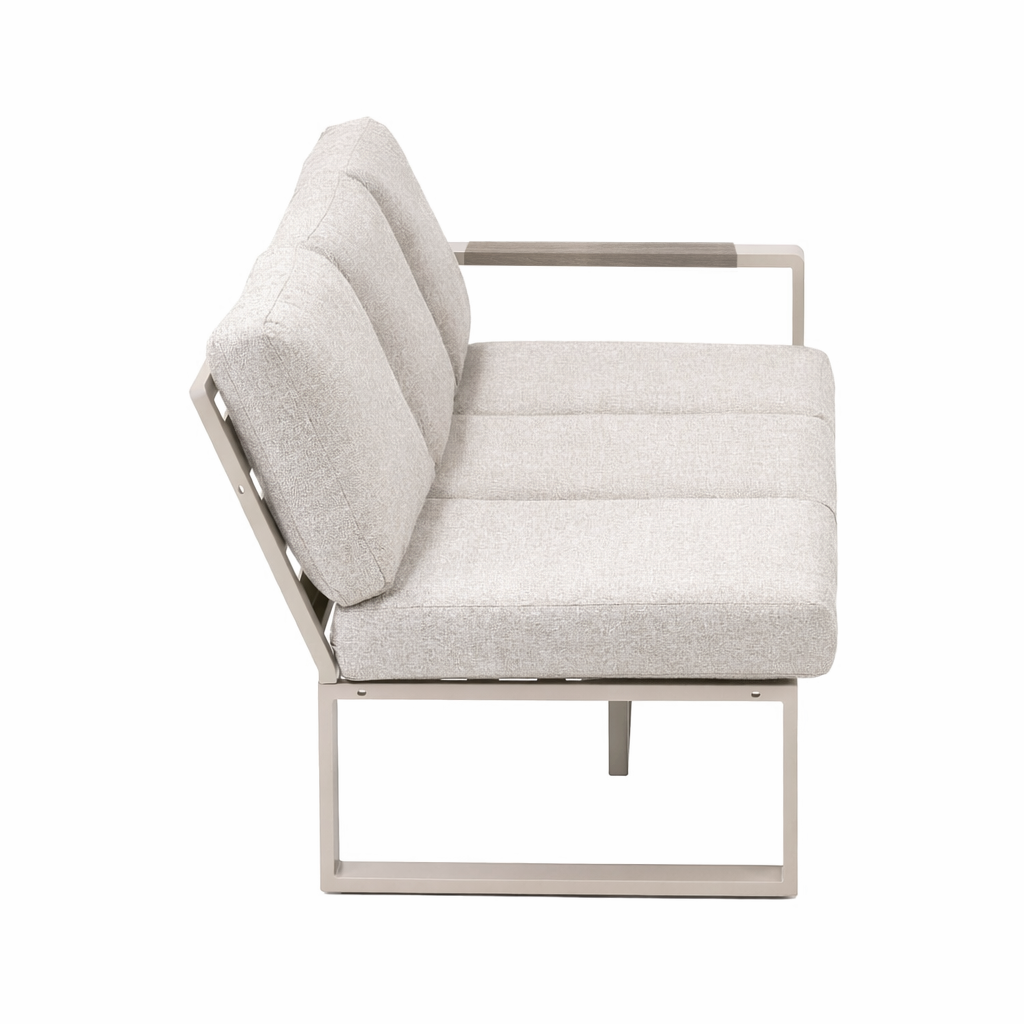 Bank 3-zit L Malviza latte met kussens Bank 3-zit L Malviza latte met kussens