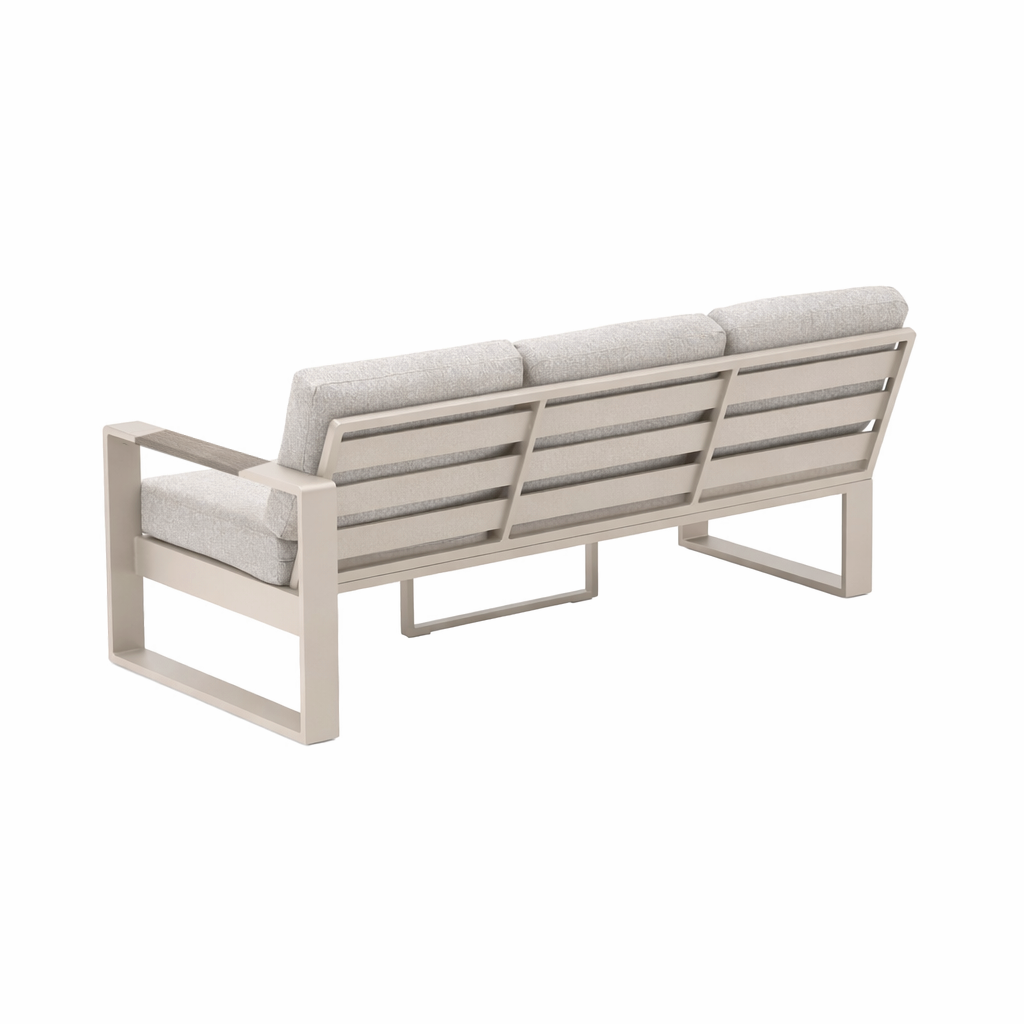 Bank 3-zit links Malviza latte met kussens Bank 3-zit links Malviza latte met kussens