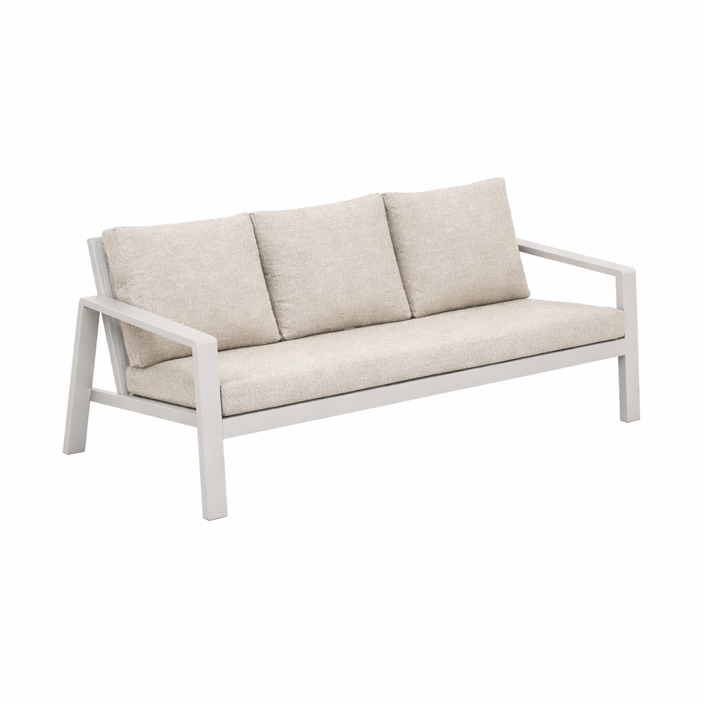 Bank-stoel Loungeset Libero - Milky Grey - 5-zits Bank-stoel Loungeset Libero - Milky Grey - 5-zits