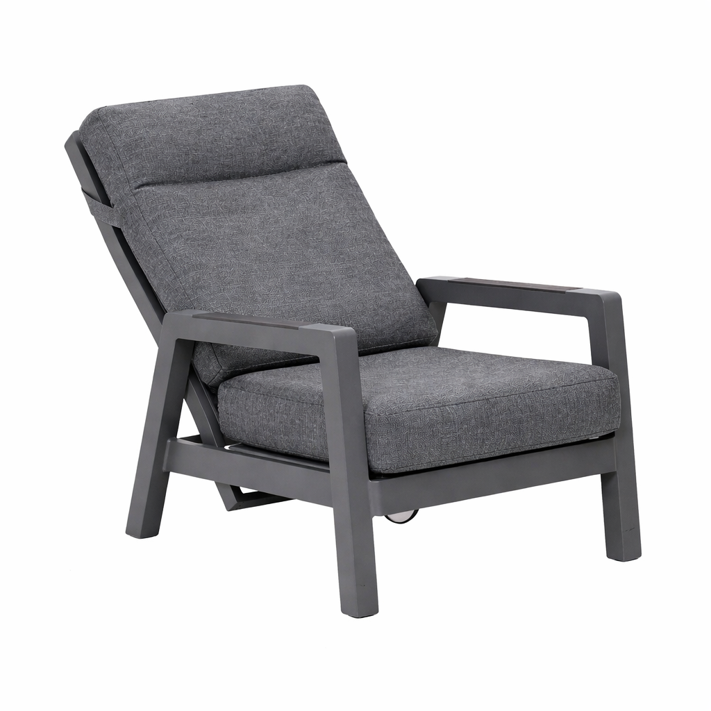 Bank-stoel Loungeset Petroza - Antraciet - 4-zits Bank-stoel Loungeset Petroza - Antraciet - 4-zits