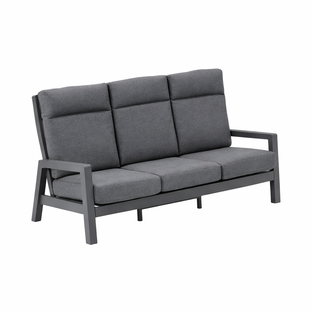 Bank 3-zit Petroza antra met kussens Bank 3-zit Petroza antra met kussens