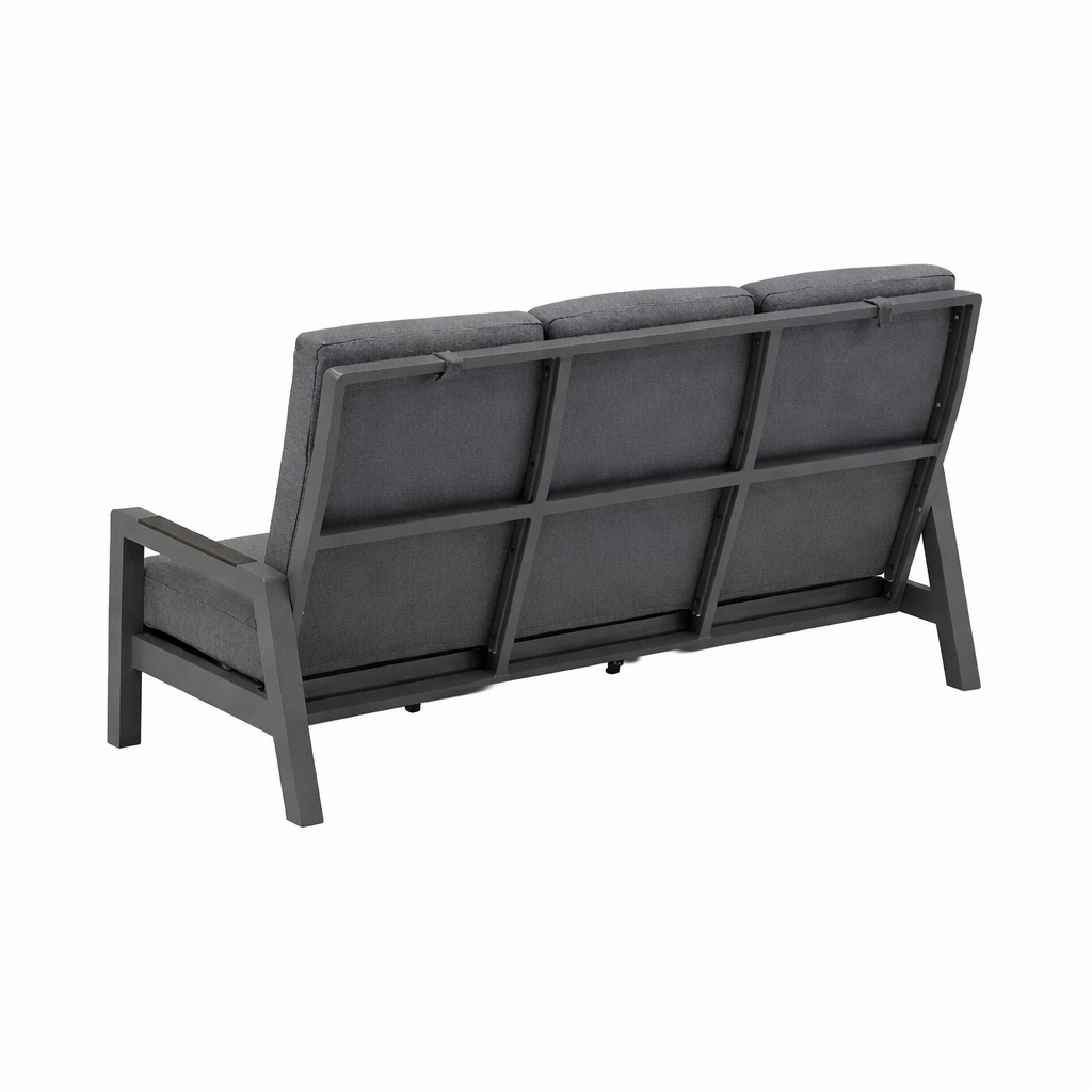 Bank 3-zit Petroza antra met kussens Bank 3-zit Petroza antra met kussens