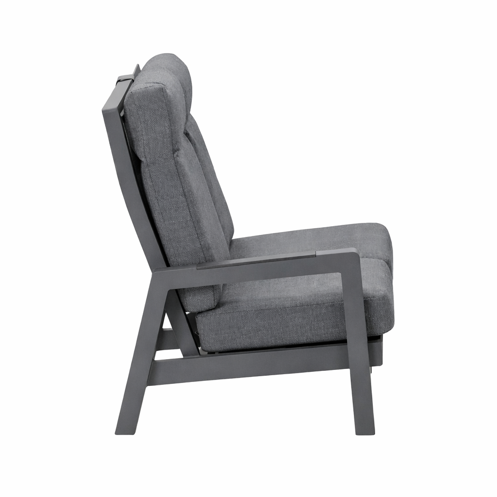 Bank 2-zit rechts Petroza antra met kussens Bank 2-zit rechts Petroza antra met kussens