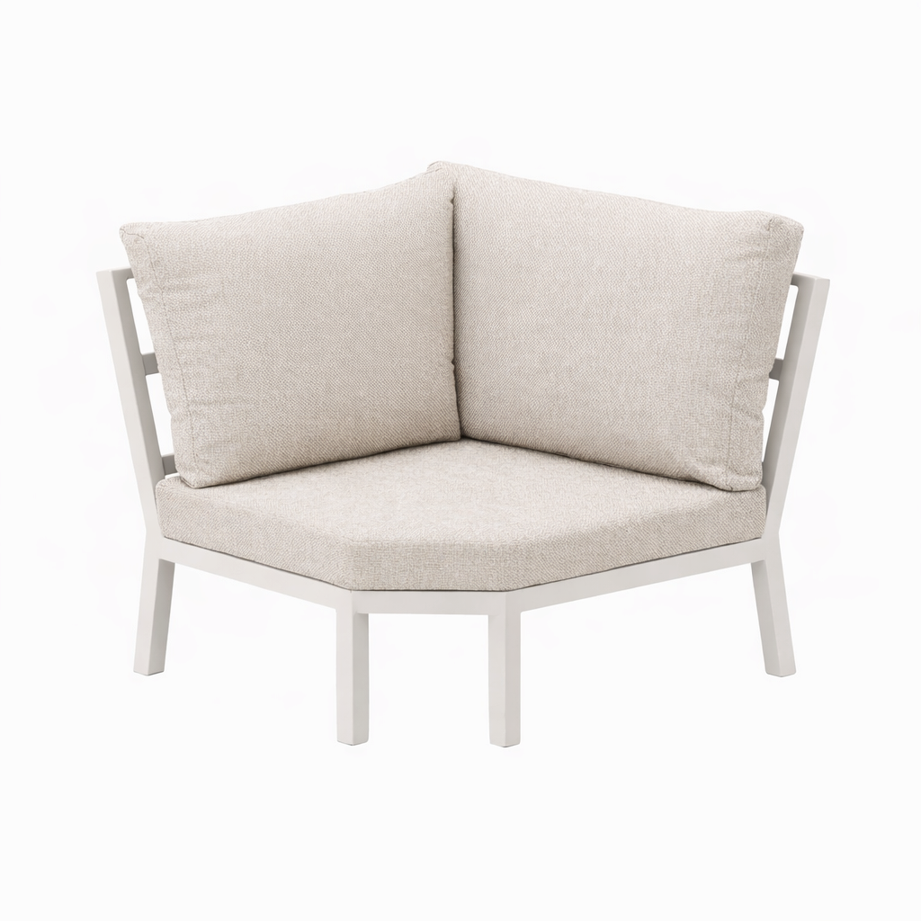 Dining Loungeset Brozzi - Creme - 6-zits Extra Dining Loungeset Brozzi - Creme - 6-zits Extra