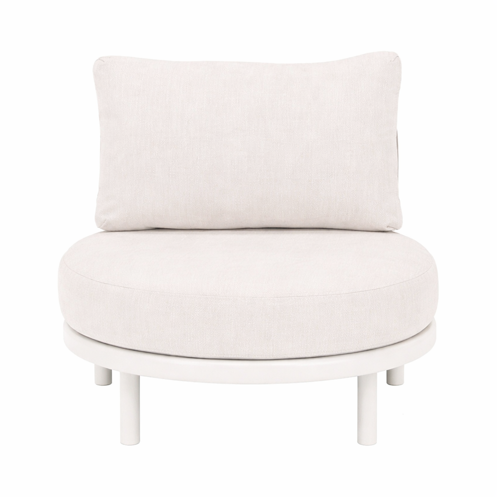 Stoel Vada creme met kussens Stoel Vada creme met kussens