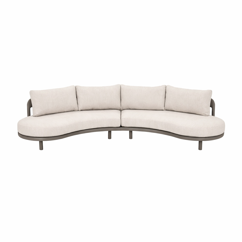 Loungeset Vada coffee met kussens Loungeset Vada coffee met kussens