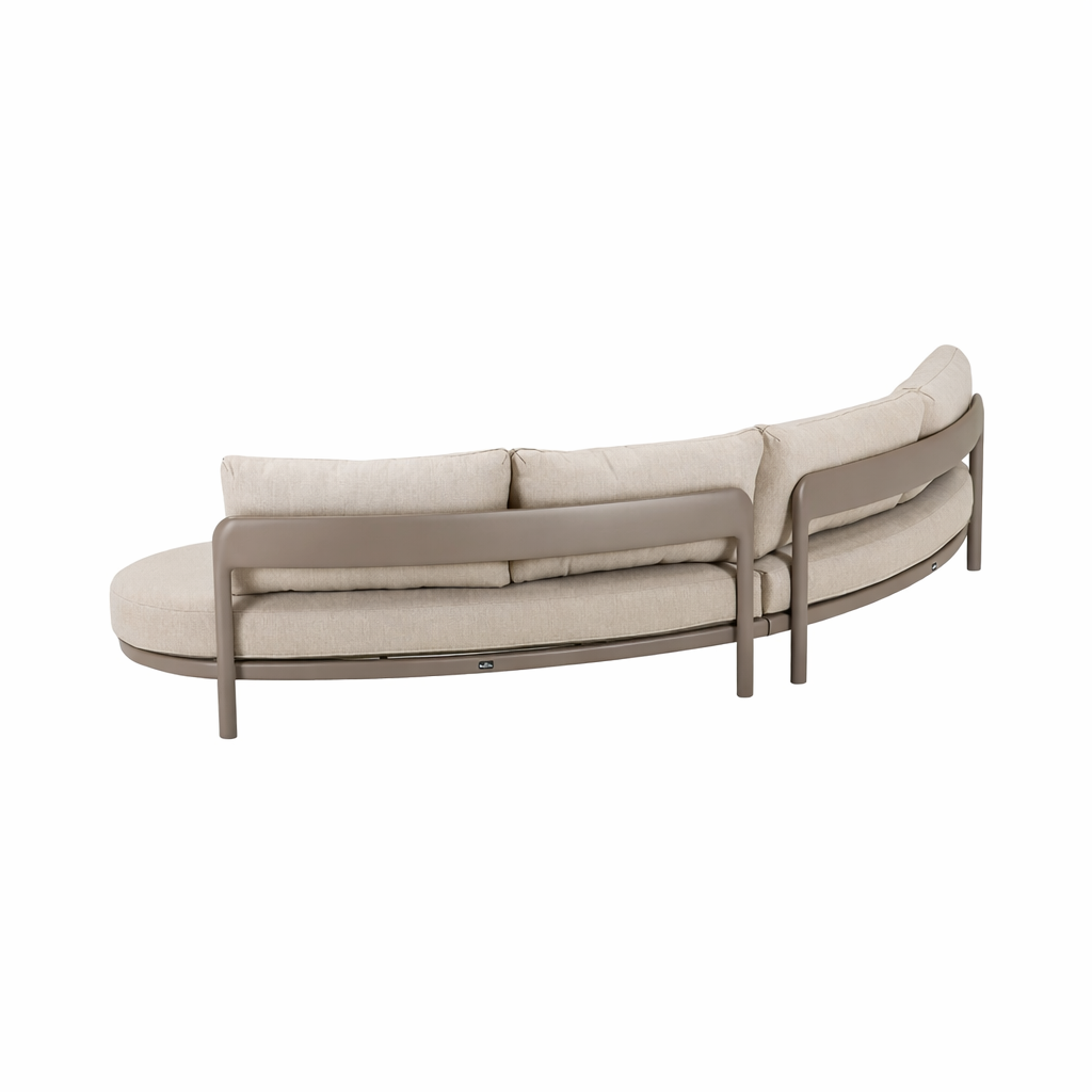 Loungeset Vada coffee met kussens Loungeset Vada coffee met kussens