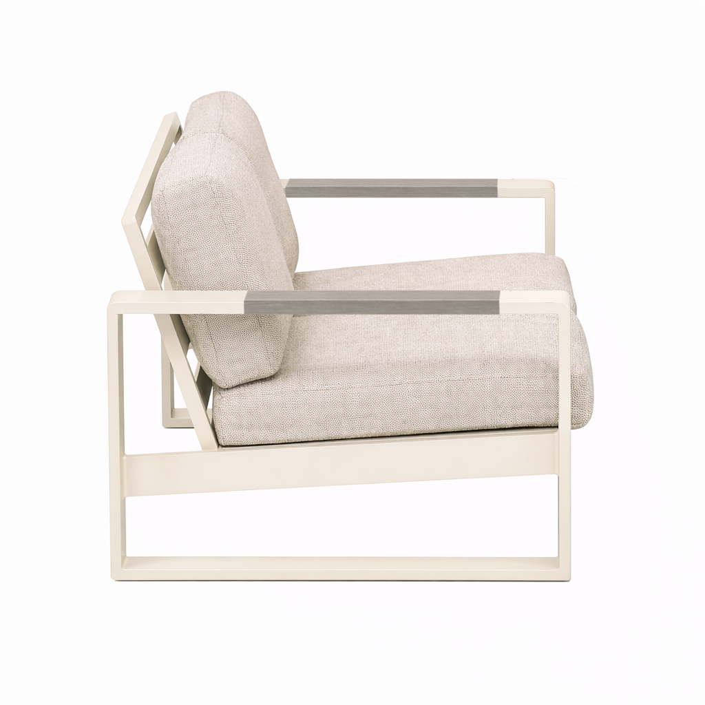 Bank 2-Zit Malviza creme met kussens Bank 2-Zit Malviza creme met kussens