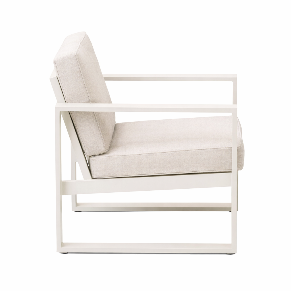 Stoel Lucito creme met kussens Stoel Lucito creme met kussens