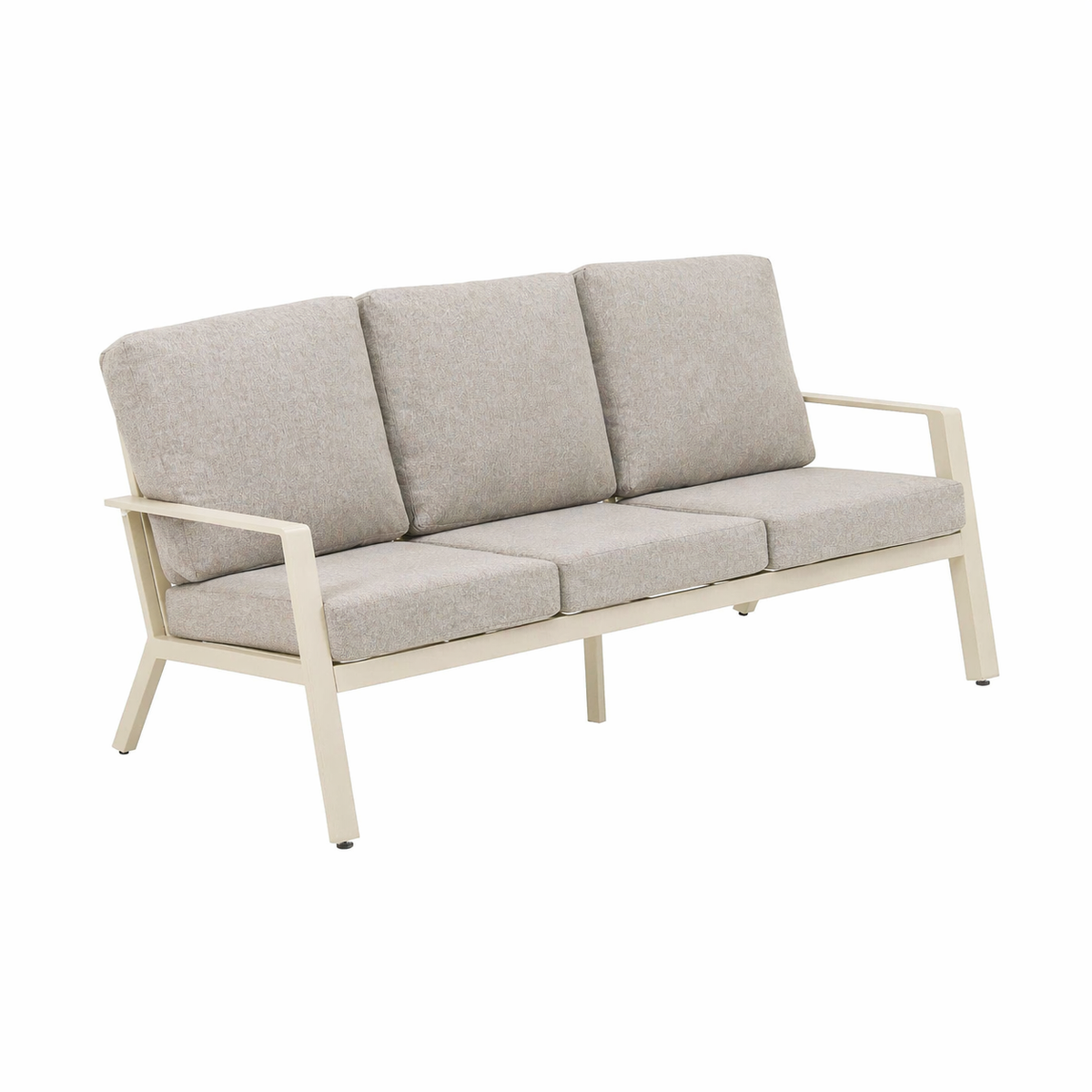 Bank 3-zit Montaldo creme met kussens Bank 3-zit Montaldo creme met kussens