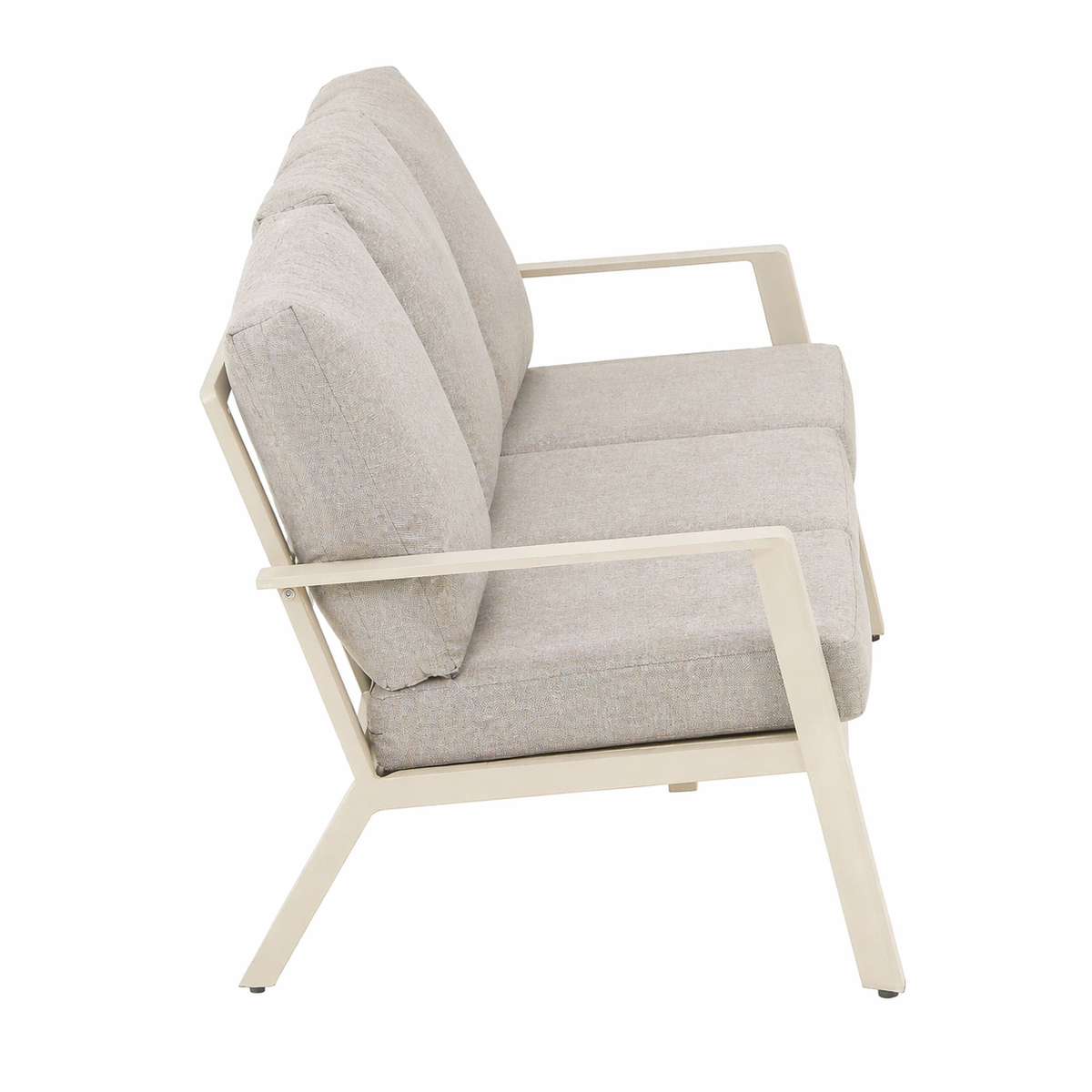 Bank 3-zit Montaldo creme met kussens Bank 3-zit Montaldo creme met kussens