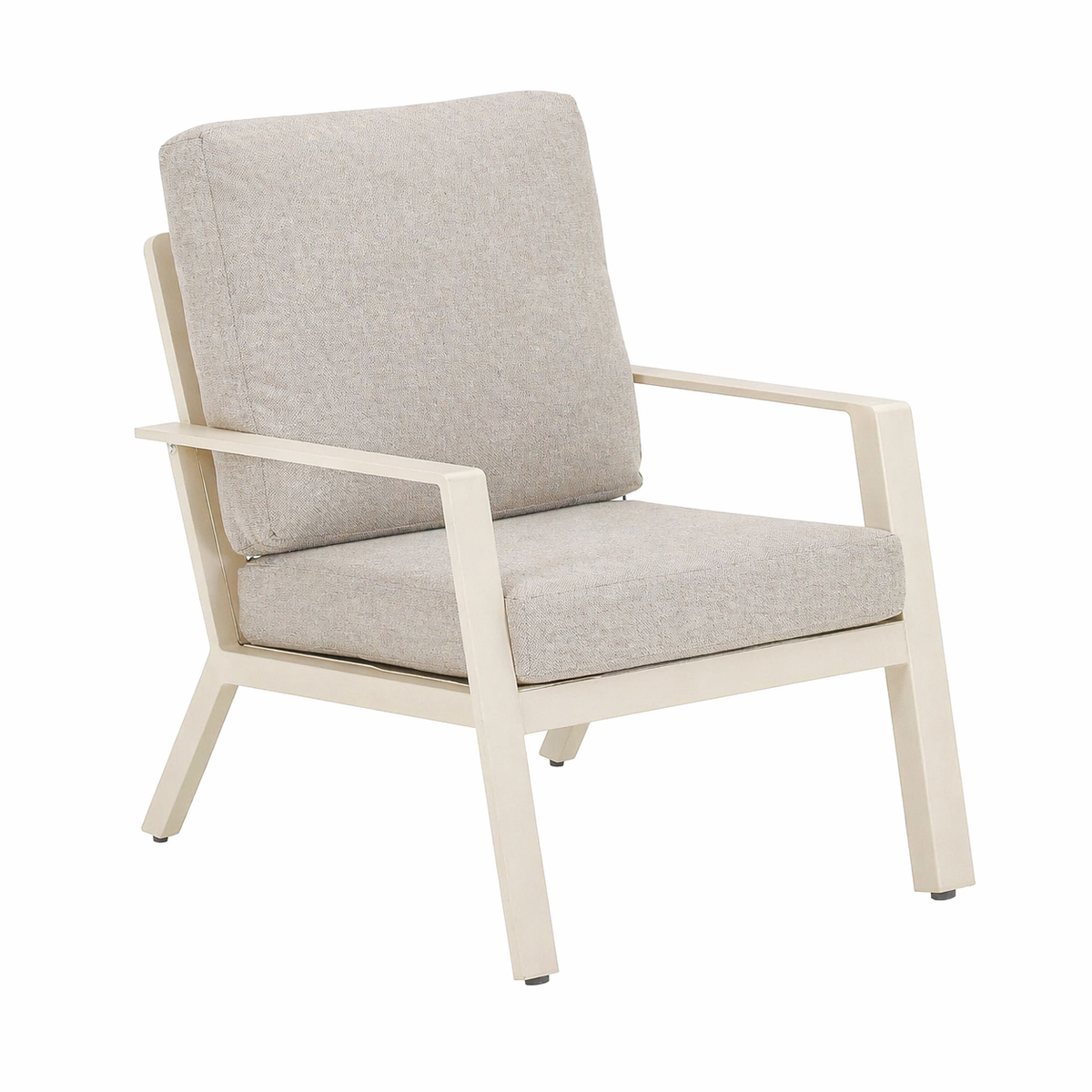 Stoel Montaldo creme met kussens Stoel Montaldo creme met kussens
