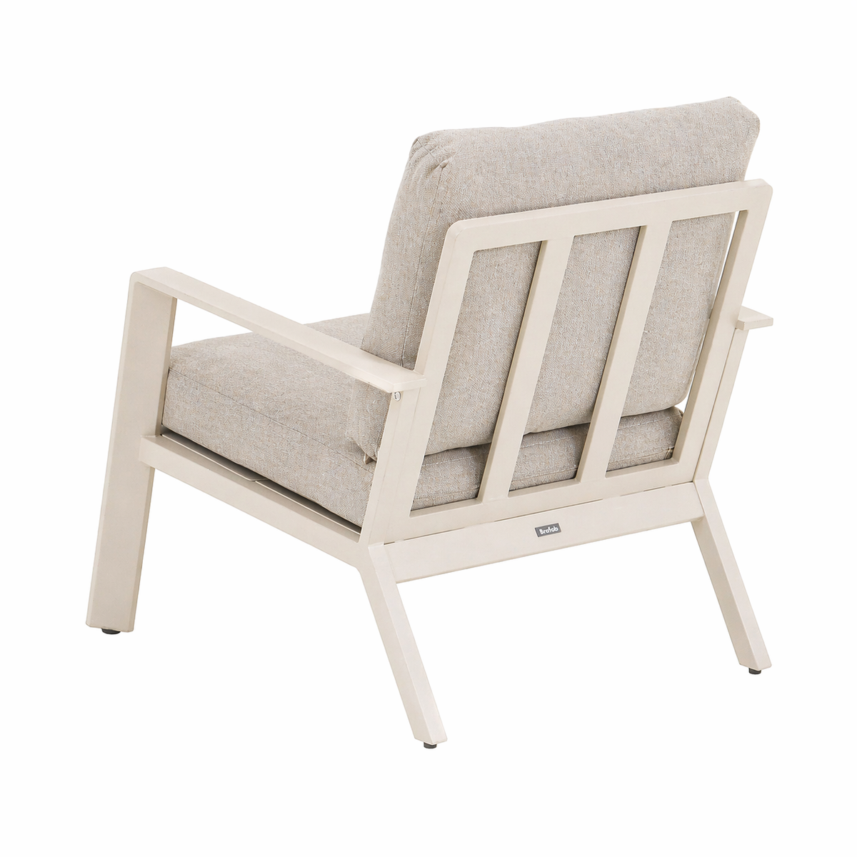 Stoel Montaldo creme met kussens Stoel Montaldo creme met kussens