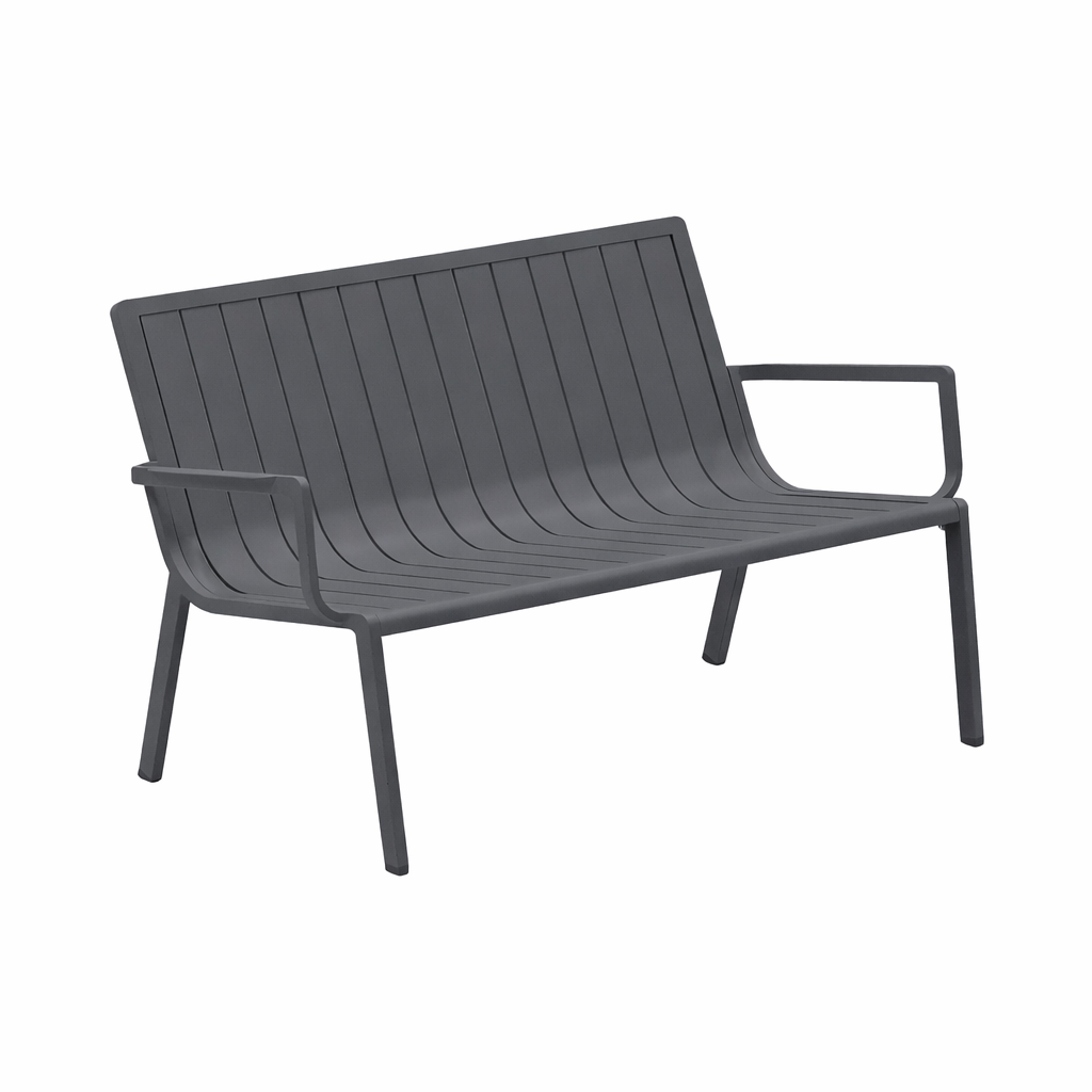 Bank-stoel Loungeset Vetto - Antraciet - 4-zits Bank-stoel Loungeset Vetto - Antraciet - 4-zits