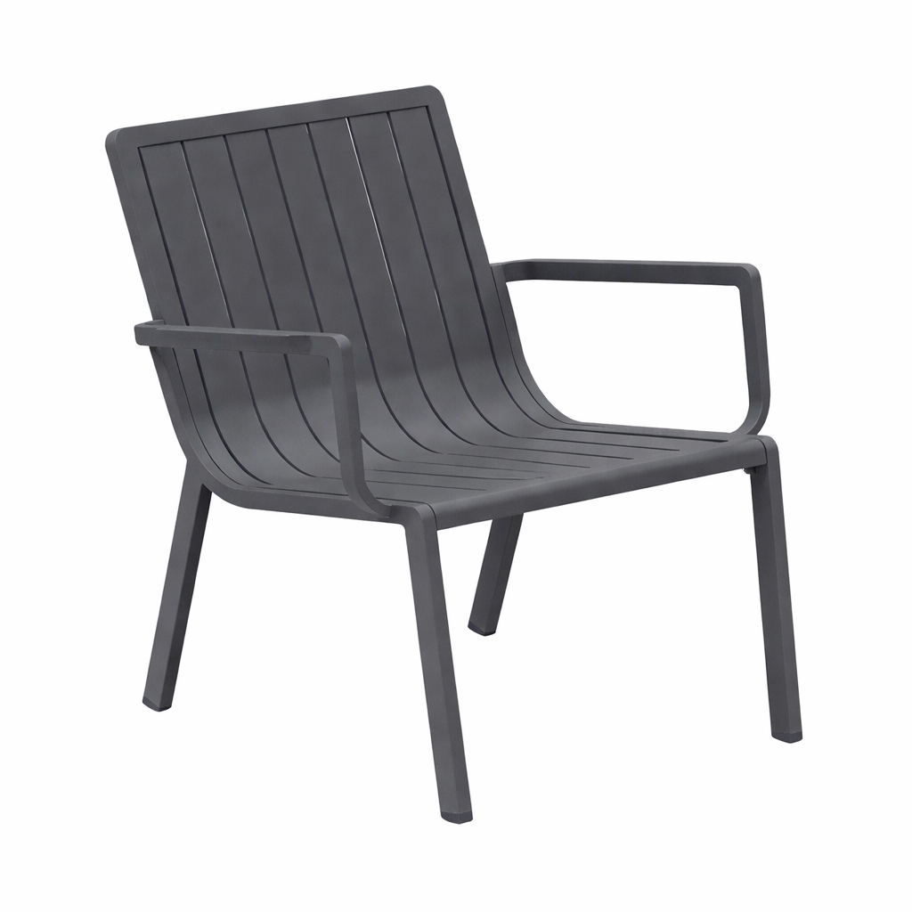 Bank-stoel Loungeset Vetto - Antraciet - 4-zits Extra Bank-stoel Loungeset Vetto - Antraciet - 4-zits Extra