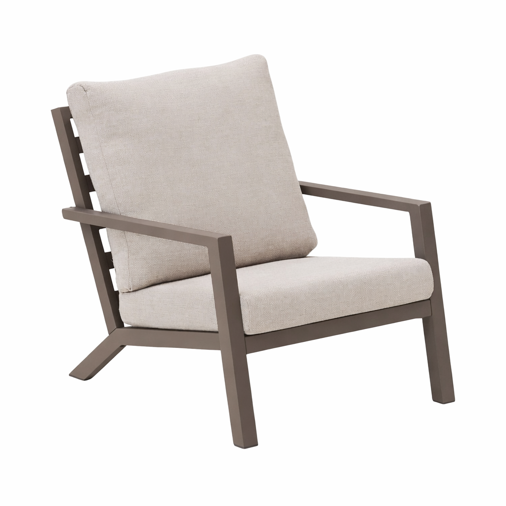 Bank-stoel Loungeset Vomano - Coffee - 5-zits Bank-stoel Loungeset Vomano - Coffee - 5-zits