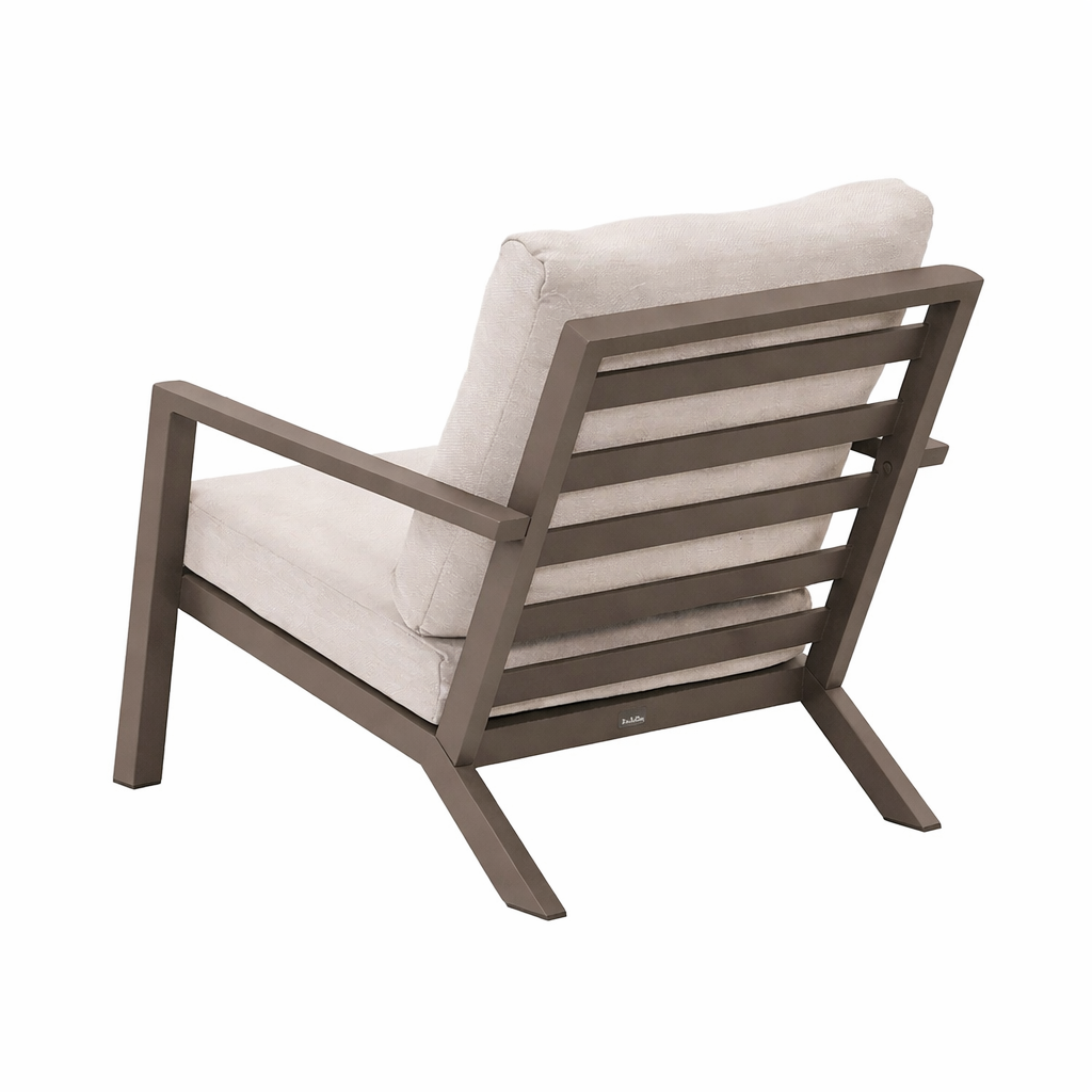 Stoel Vomano coffee met kussens Stoel Vomano coffee met kussens