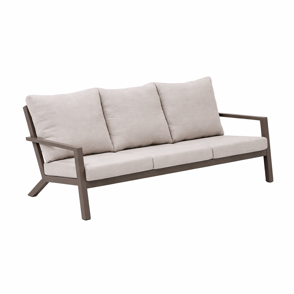 Bank-stoel Loungeset Vomano - Coffee - 5-zits Bank-stoel Loungeset Vomano - Coffee - 5-zits