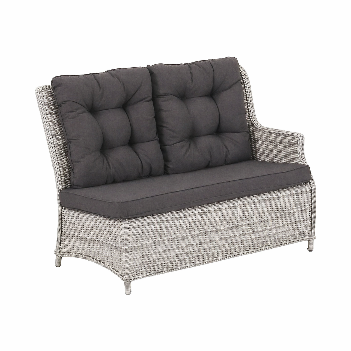 Bank 2-zit links Aprano white grey Bank 2-zit links Aprano white grey
