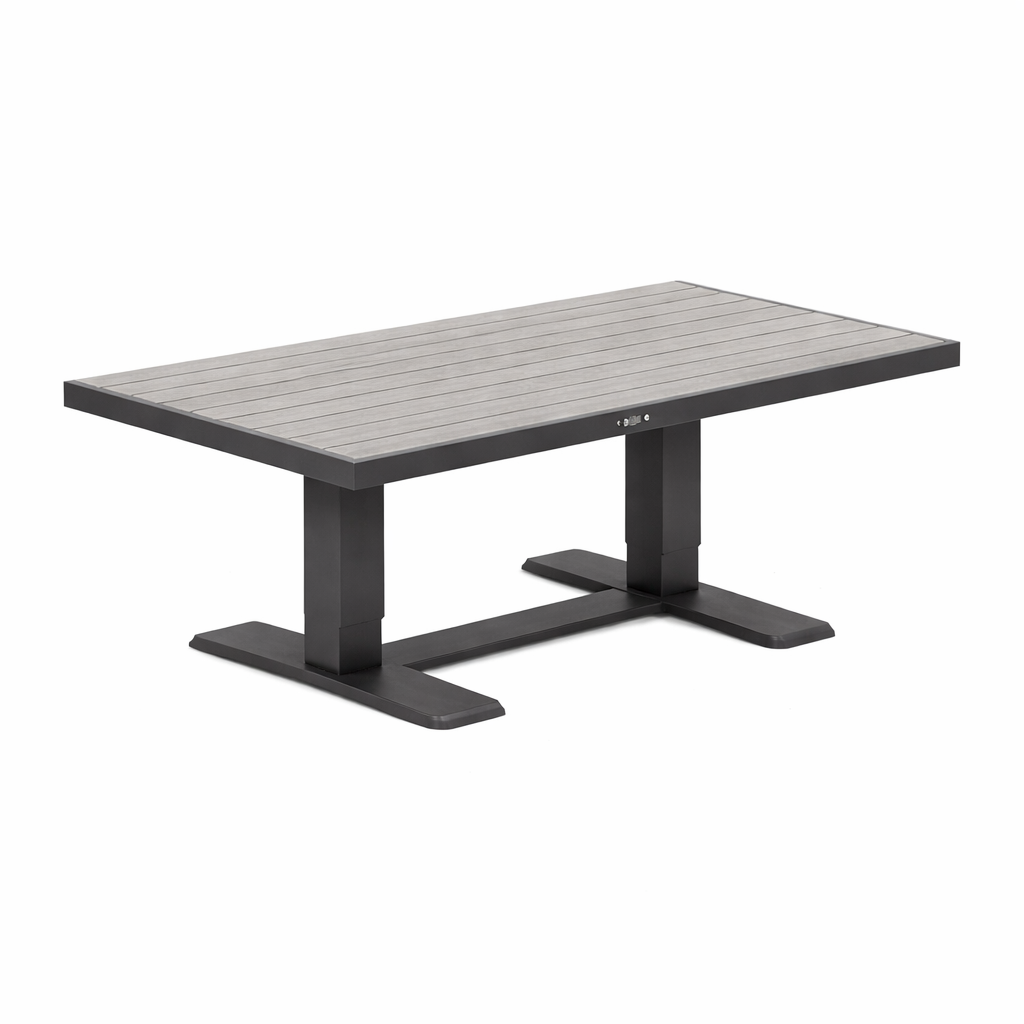 Tafel Petroza 140 x 80 cm verstelbaar antraciet Tafel Petroza 140 x 80 cm verstelbaar antraciet