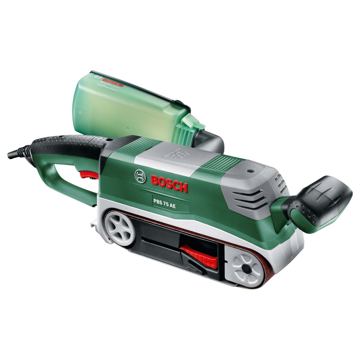 Bandschuurmachine PBS75AE 75x533 micro + set + K bosch Bandschuurmachine PBS75AE 75x533 micro + set + K bosch