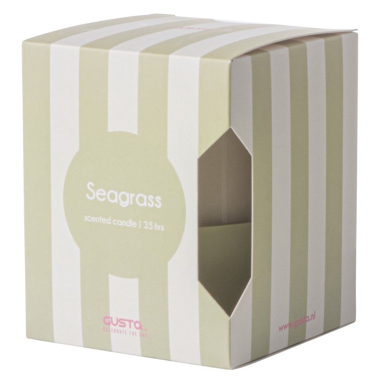 Geurkaars hoes 8 x 10 cm seagrass Geurkaars hoes 8 x 10 cm seagrass