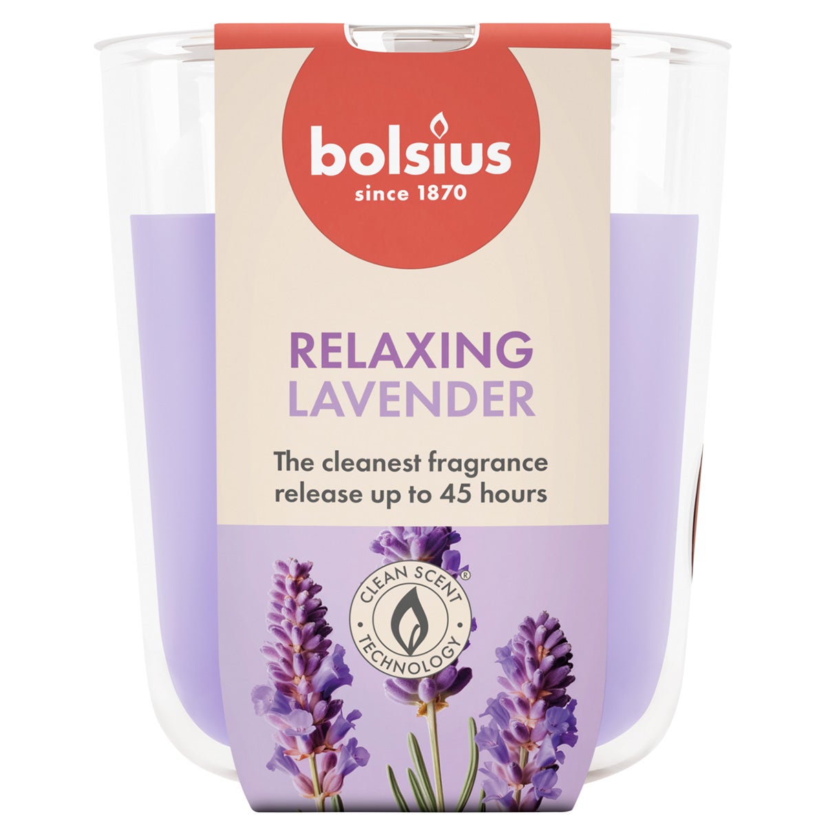 Geurglas relaxing lavender Bolsius Geurglas relaxing lavender Bolsius