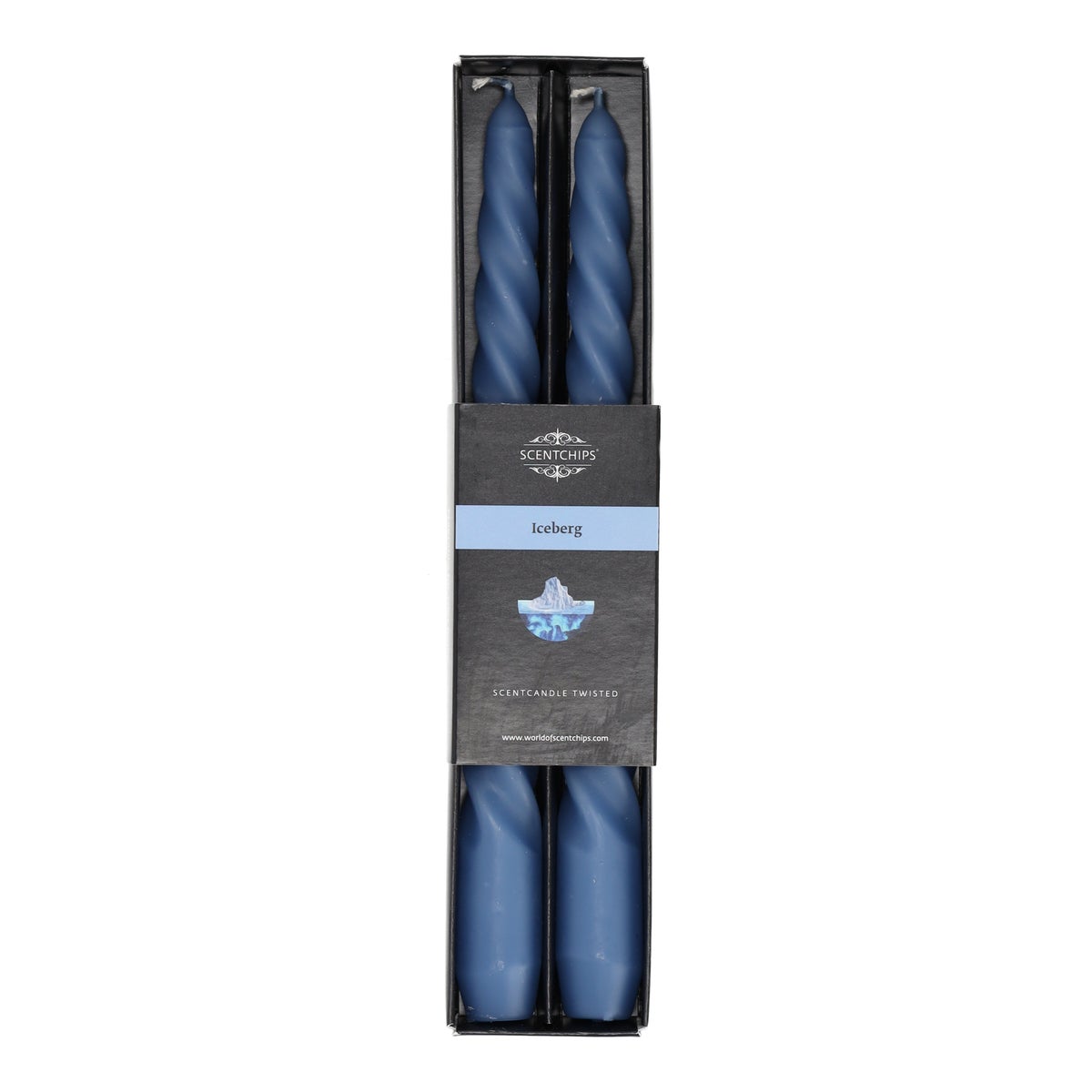 Kaars twist Iceberg 2 stuks Kaars twist Iceberg 2 stuks