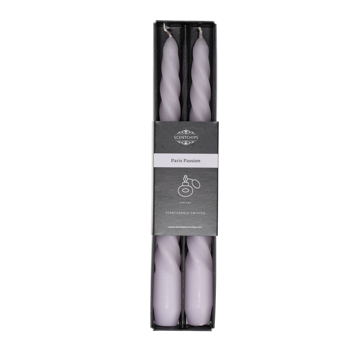 Kaars twist Paris Passion 2 stuks Kaars twist Paris Passion 2 stuks
