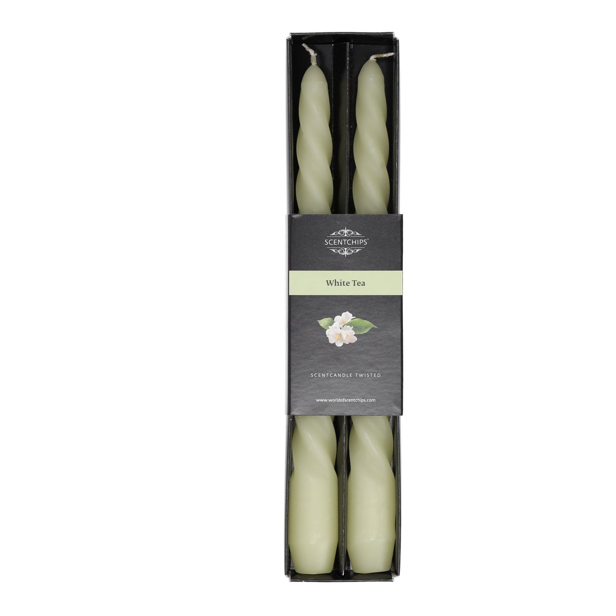 Kaars twist White Tea 2 stuks Kaars twist White Tea 2 stuks