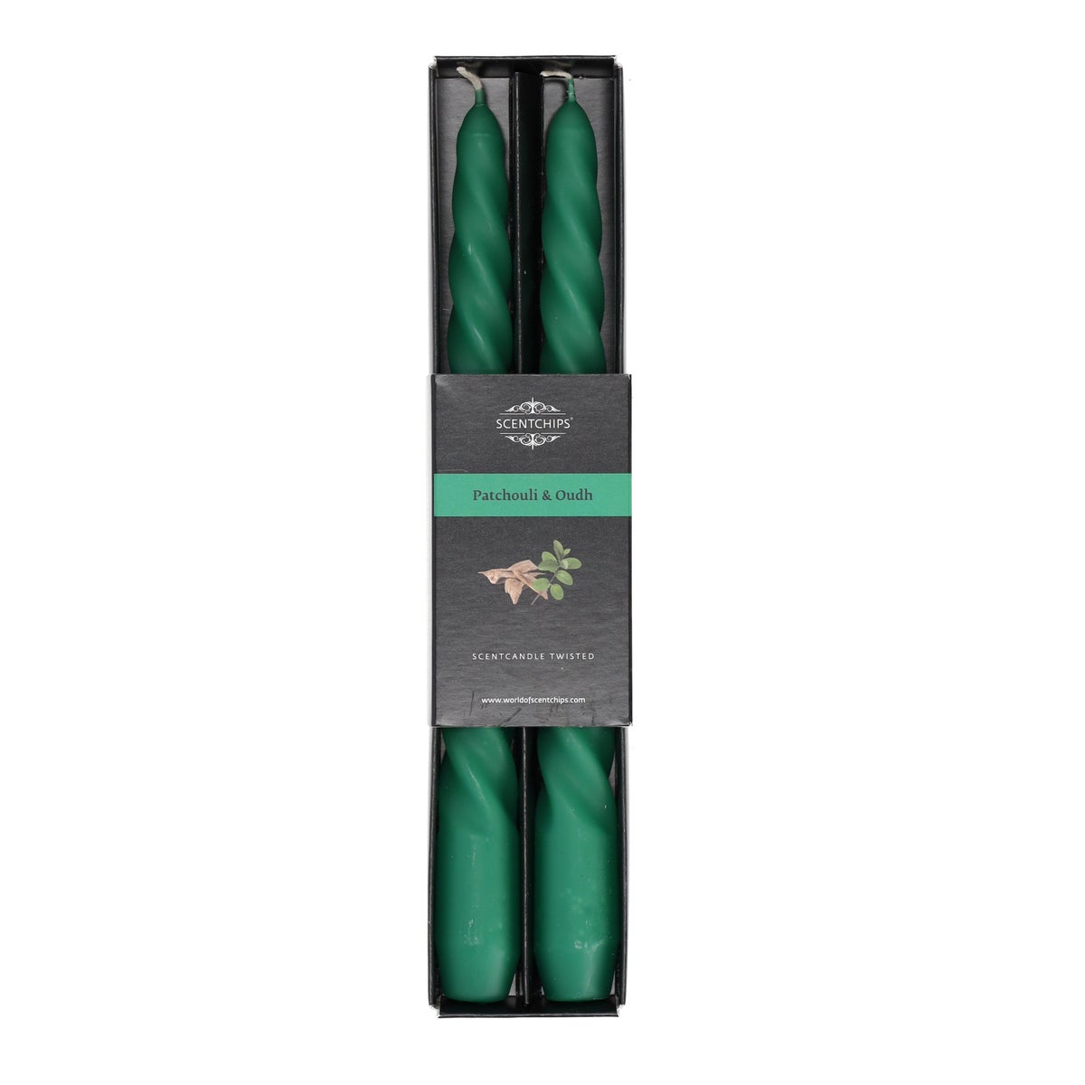 Kaars twist Patchouli & Oudh 2 stuks Kaars twist Patchouli & Oudh 2 stuks